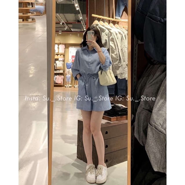 JUMPSUIT SỌC SHORT