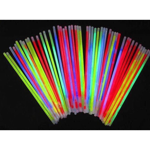 100 que phát sáng có thể làm vòng dạ quang lightstick kèm chốt