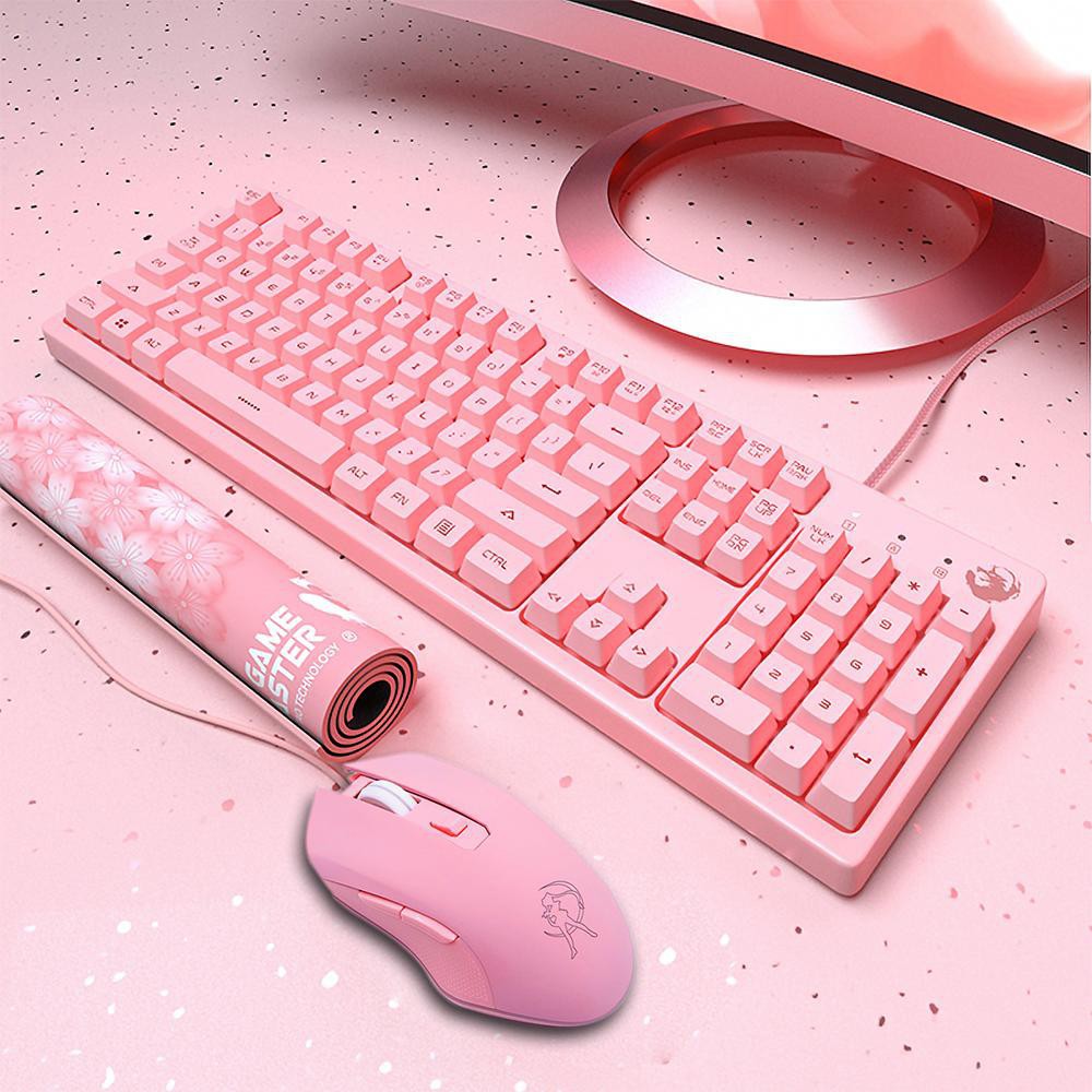 Combo Bộ Bàn Phím Giả Cơ Hồng LongTao - Chuột Gaming - Tai Nghe - Lót Chuột Hello Kitty Bigsize ( BH 1 năm ) | BigBuy360 - bigbuy360.vn