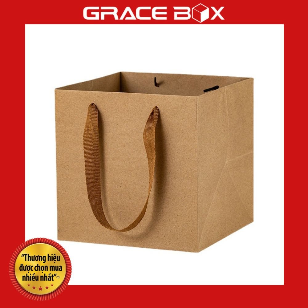 Túi Giấy Đáy Vuông Loại Size To, Nhiều Màu - Mẫu Hàng Hiếm - Siêu Thị Bao Bì Grace Box
