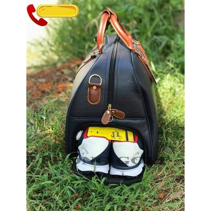 Túi đựng quần áo và giày golf bag Honma da PU đẳng cấp chống thấm nước đựng phụ kiện cá nhân tiện lợi TD029