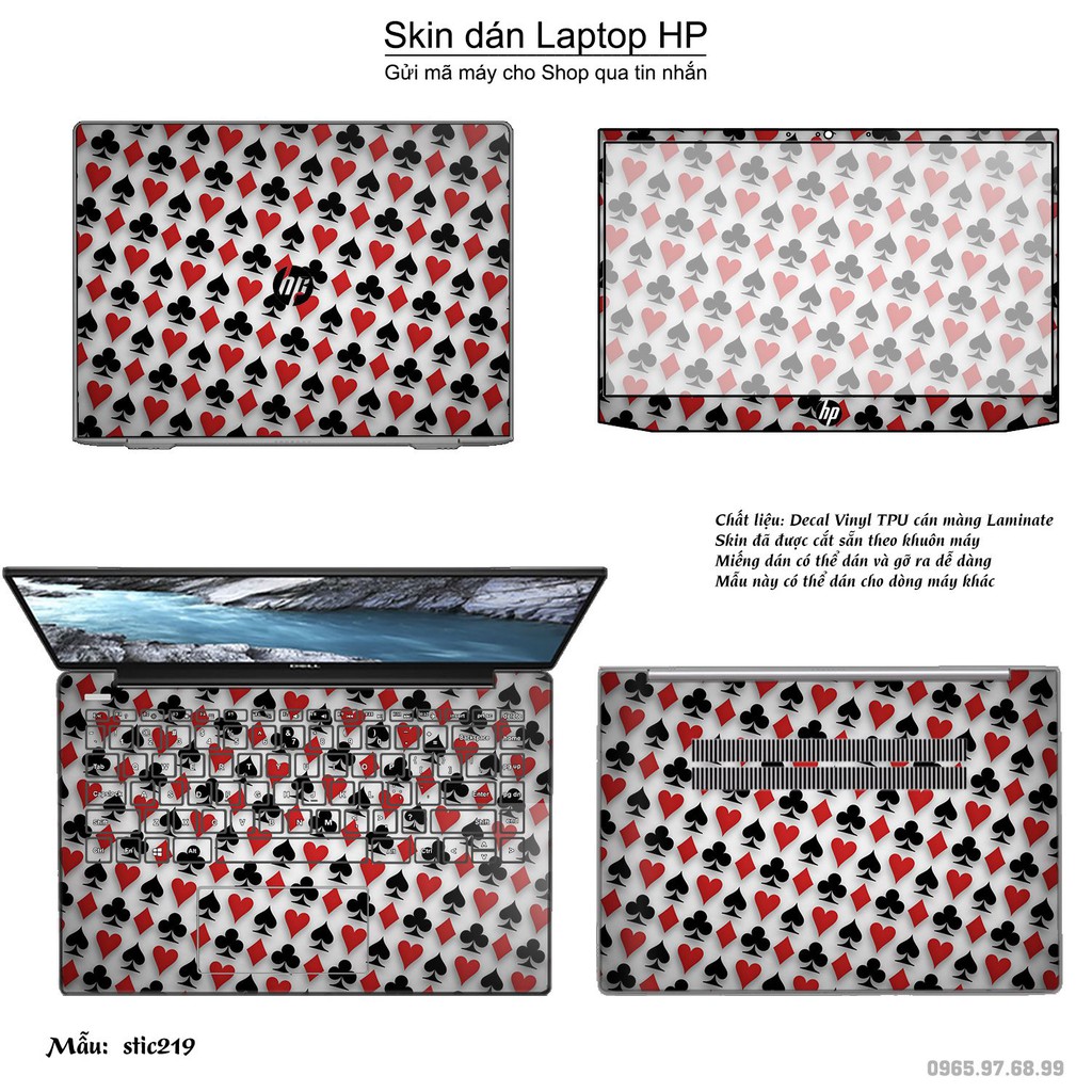 Skin dán Laptop HP in hình Hoa văn sticker _nhiều mẫu 35 (inbox mã máy cho Shop)