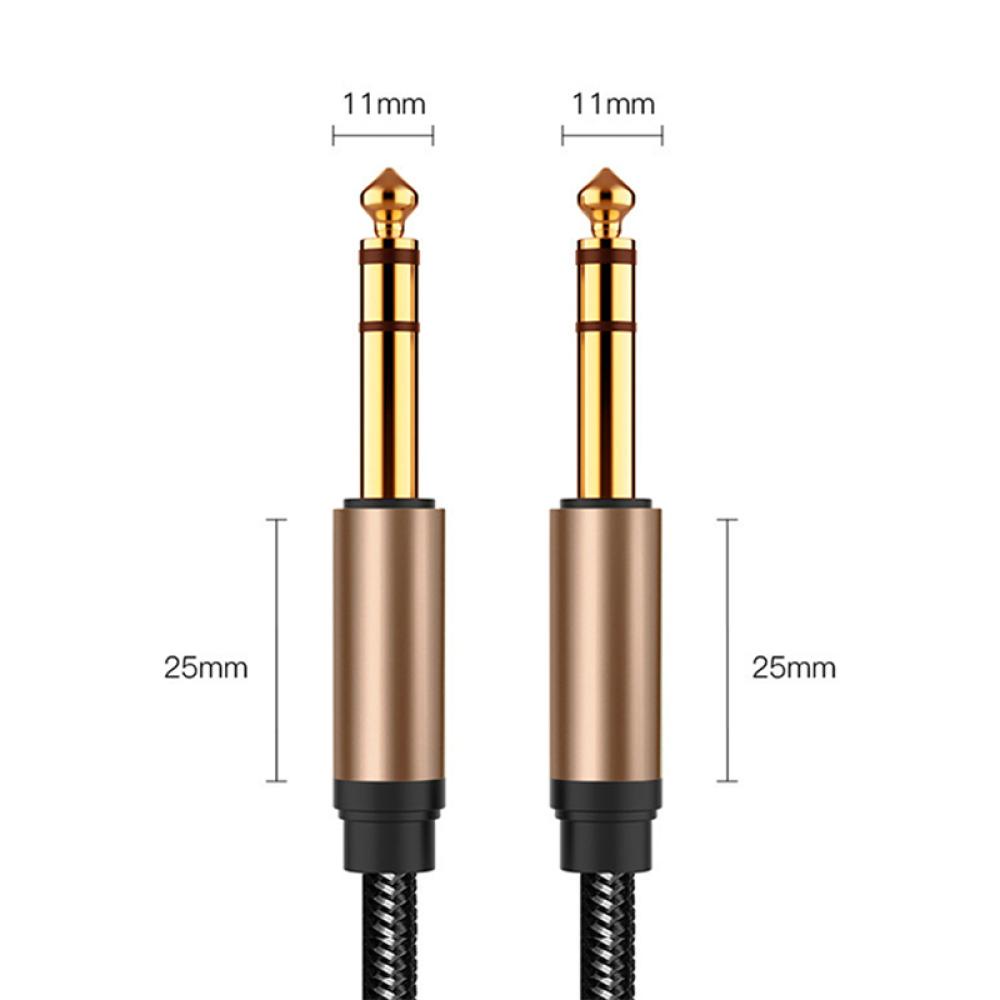 Dây Cáp Âm Thanh 6.35 mm Sang 6.35mm 6.35mm 1/4&quot; TRS Sang 6.35mm 1/4&quot; Cho Đàn Guitar