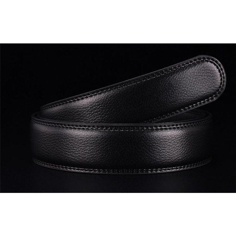 Thắt Lưng Nam Không Đầu Khóa Tự Động Bằng Da PU 3.5cm Rộng 150cm Chất Lượng Cao