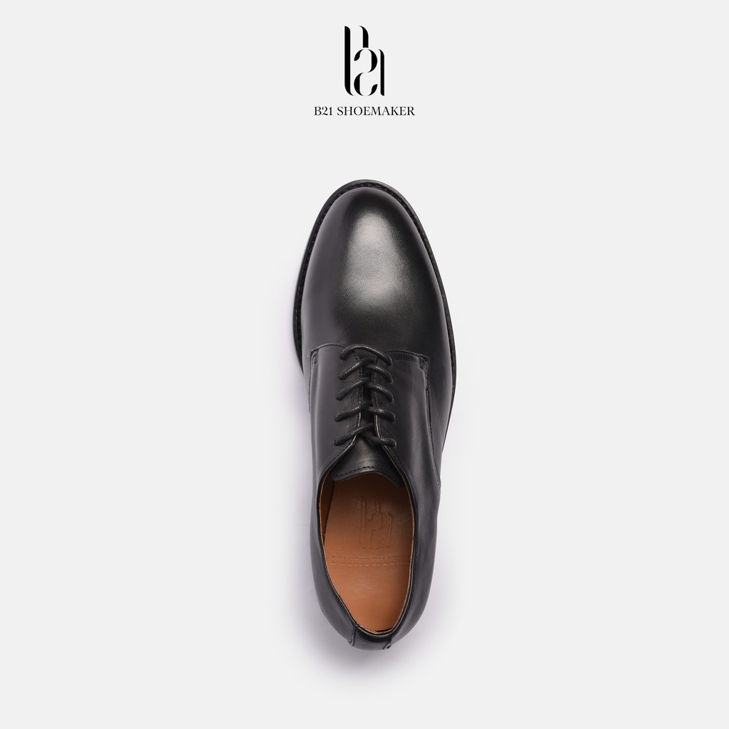 Giày Tây Derby Công Sở Da Bò SMOOTH Đế DENITE Lót Giày Tăng Chiều Cao Đệm Khí Phối Quần Tây Áo Sơ Mi - B21 Shoemaker