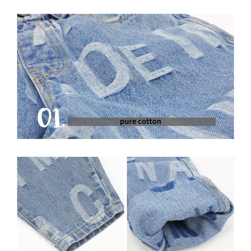 Quần Jeans form rộng thời trang năng động cho bé trai