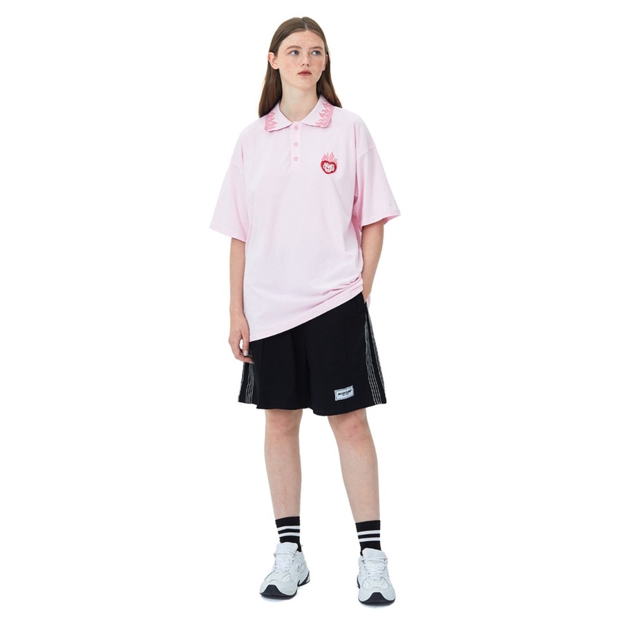 Áo thun polo tay lỡ MEANSTORE phông Unisex nam nữ tee oversize form rộng pull Ulzzang Hàn Quốc vải mềm - trái tim
