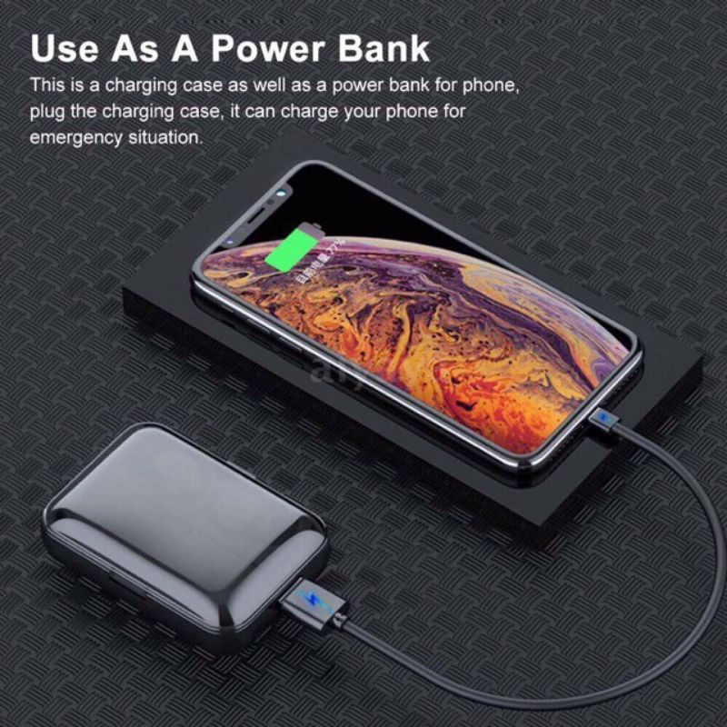 TAI NGHE F9 PRO CẢM ỨNG VÂN TAY KIÊM SẠC DỰ PHÒNG