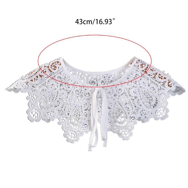 Xy Vòng Cổ Choker Ren Rỗng Đính Hạt Giả Ngọc Trai Sáng Bóng Thanh Lịch Trang Trí Cho Nữ l