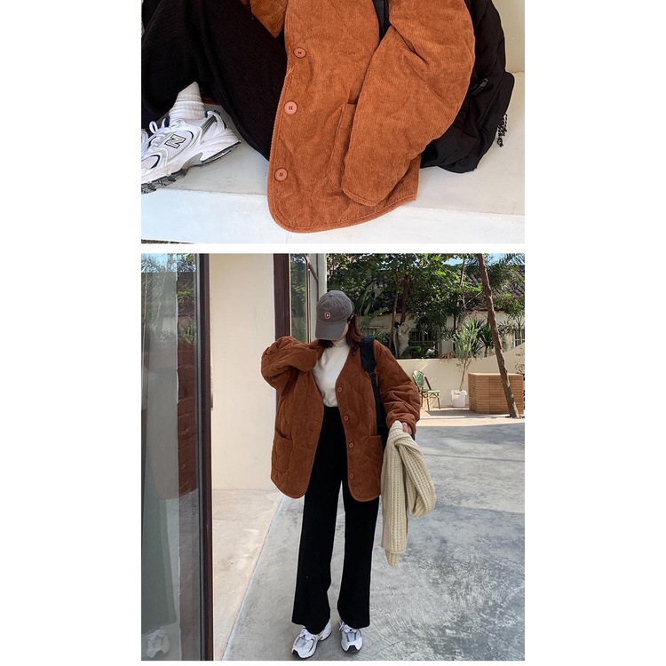 Áo khoác dáng rộng phong cách thời trang hàn quốc