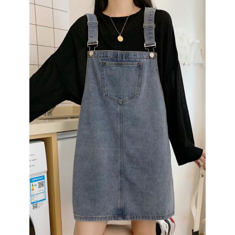 ORDER_Váy Yếm Jeans Ngắn Ulzzang