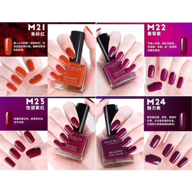 [M21-M40] Sơn Móng Tay Lột Healthy Nail Color - Maycreate Ken93[sale99]