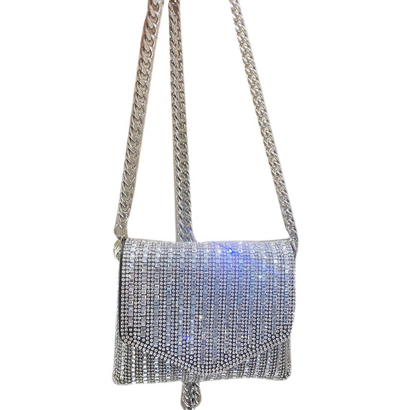 Túi Đeo Chéo Mini Đính Đá Lấp Lánh Thời Trang Mùa Hè Đựng Điện Thoại