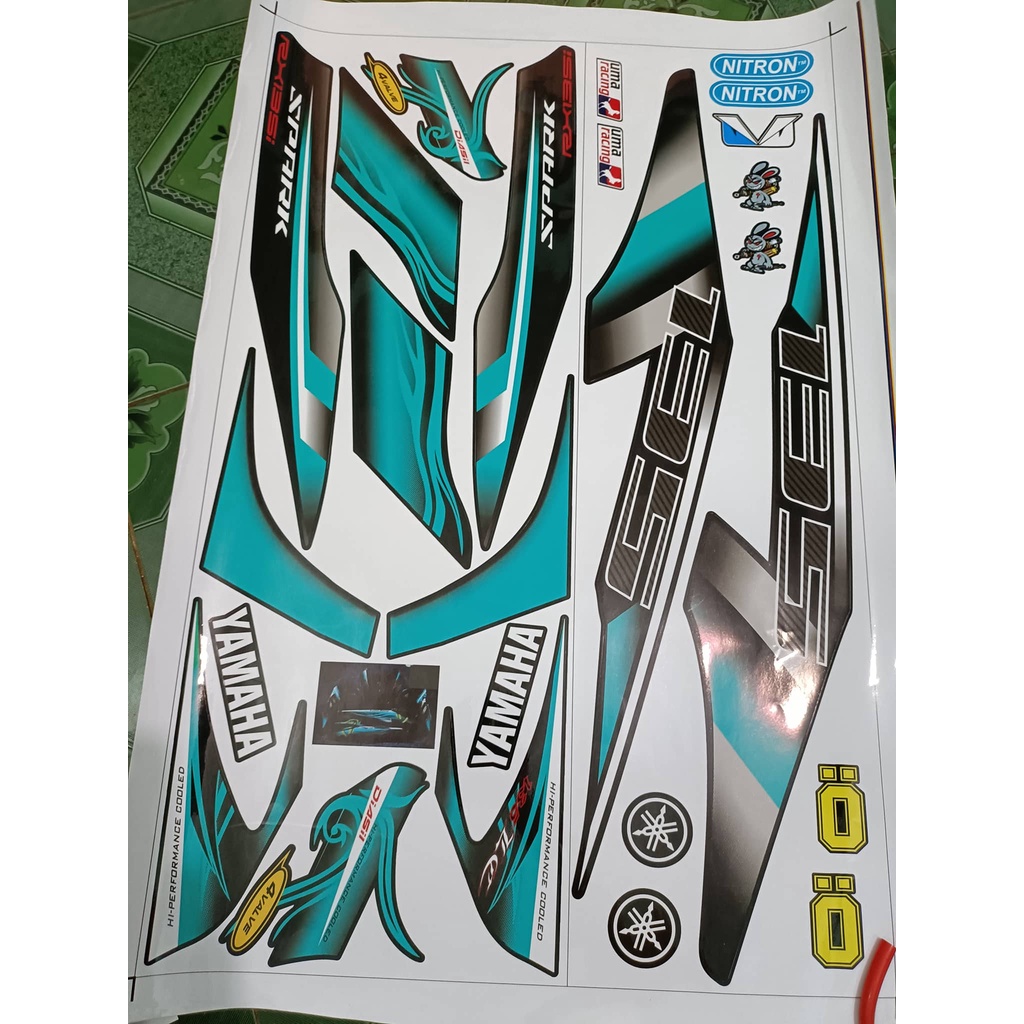 Tem rời ex 2010 135 xanh lục bảo đen