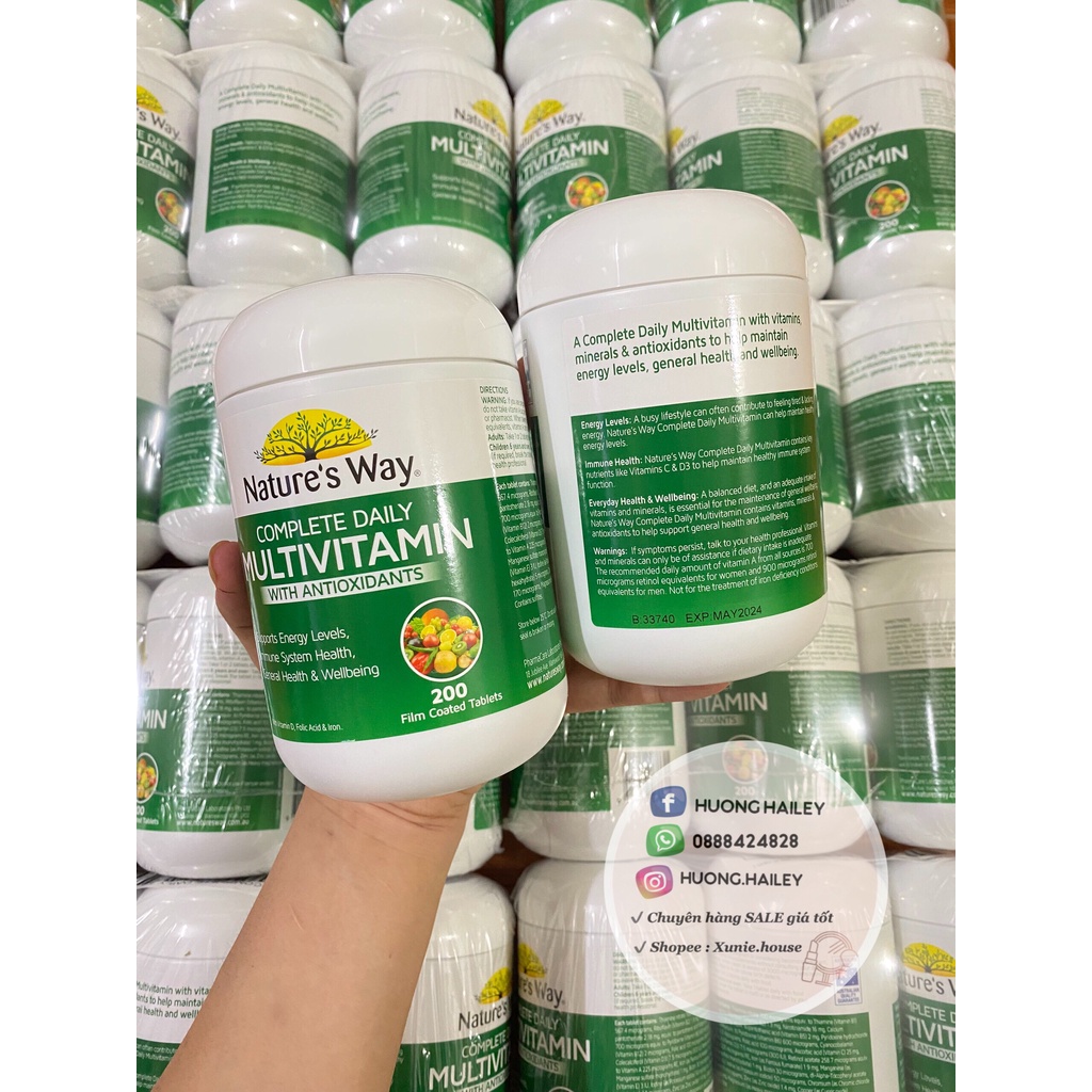 VITAMIN TỔNG HỢP DAILY MULTIVITAMIN NATURE'S WAY ÚC