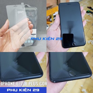 [IPhone 6,6 Plus,7,7 Plus,8,8 Plus] Kính cường lực cao cấp chống bám vân tay GOR