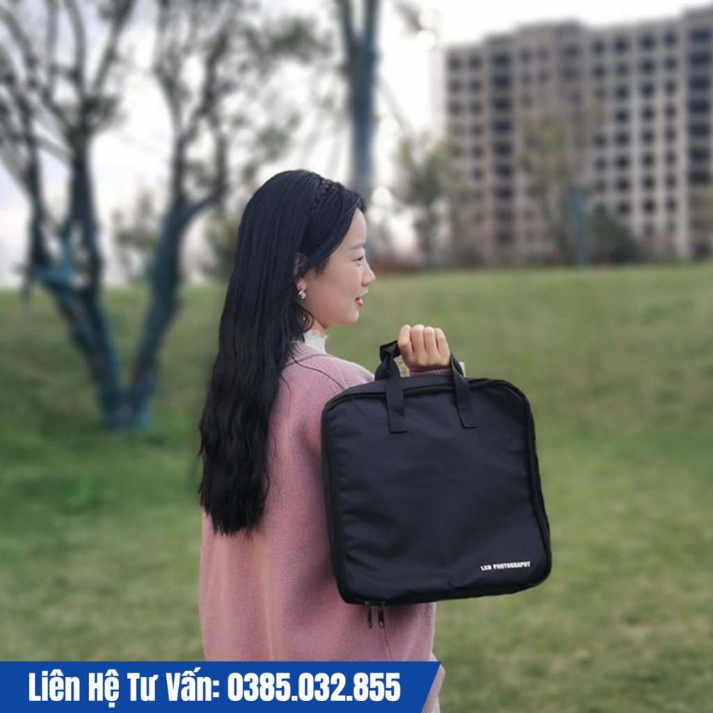 Túi vải đựng đèn livestream, 2 lớp chống sóc dầy dặn, bền đẹp