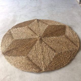Thảm cói tròn múi đặc big size 2m