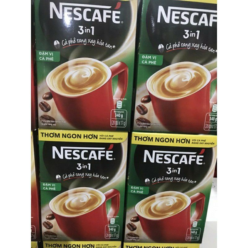 Hộp Cà Phê Nescafe 3in1 hộp (20 gói x17g)