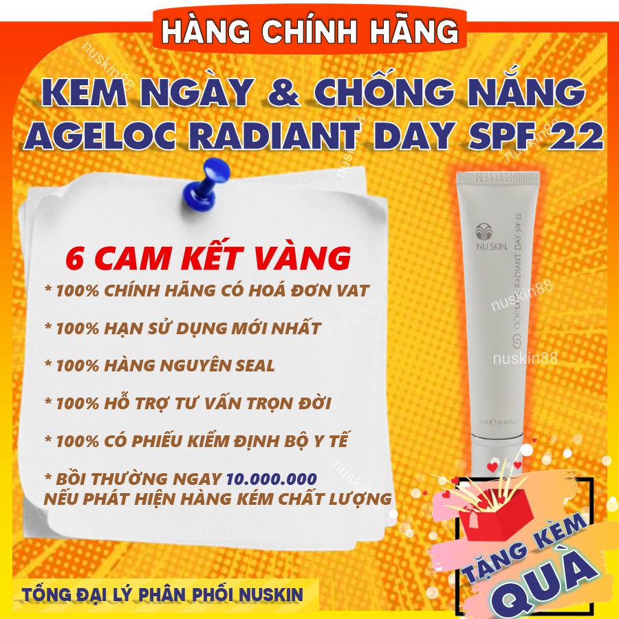 Kem Ngày Chống Lão Hoá &amp; Kem Chống Nắng dưỡng da ageLOC Radiant Day SPF 22