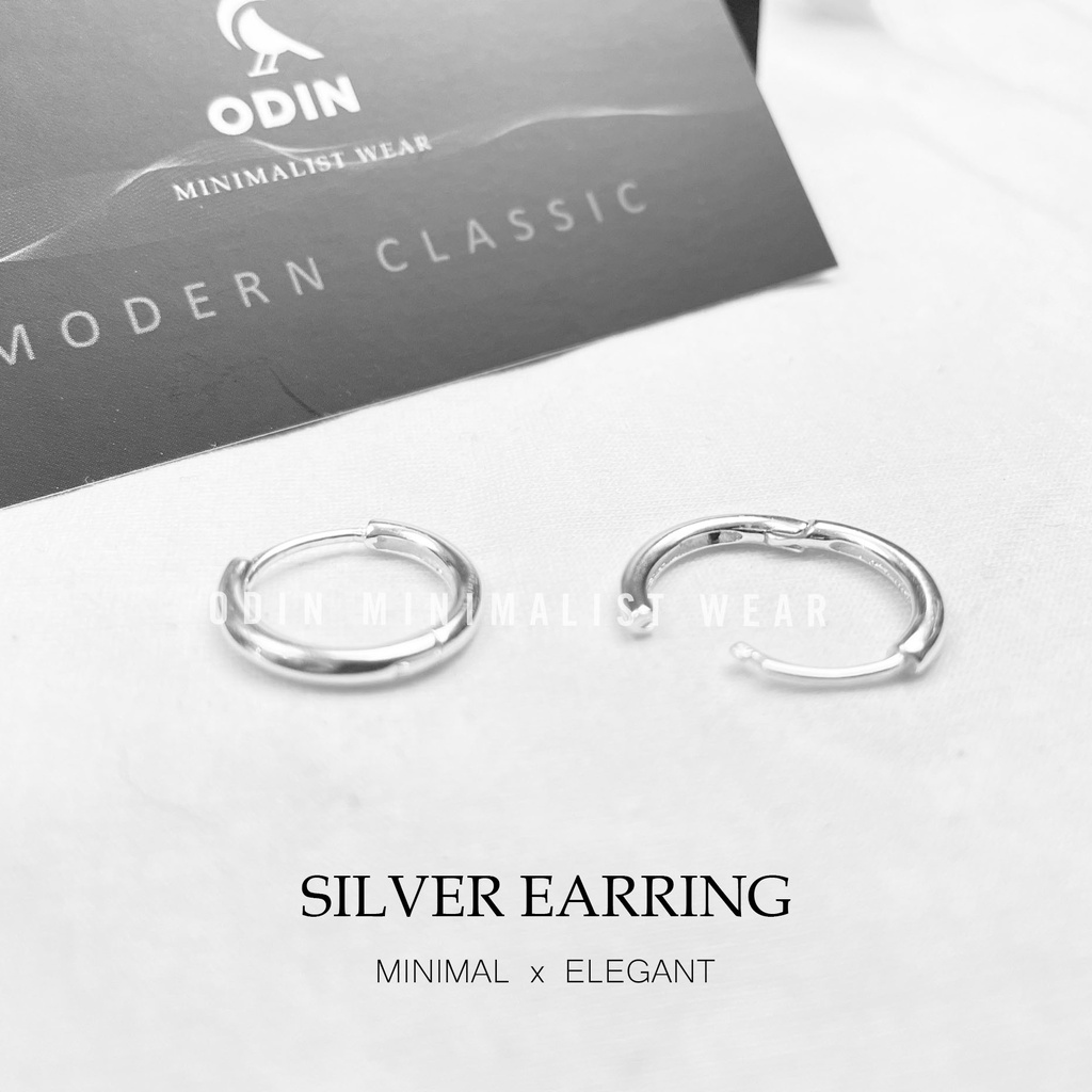 Khuyên tai Bạc ODIN - Silver Earring - Tối giản &amp; Thanh Lịch