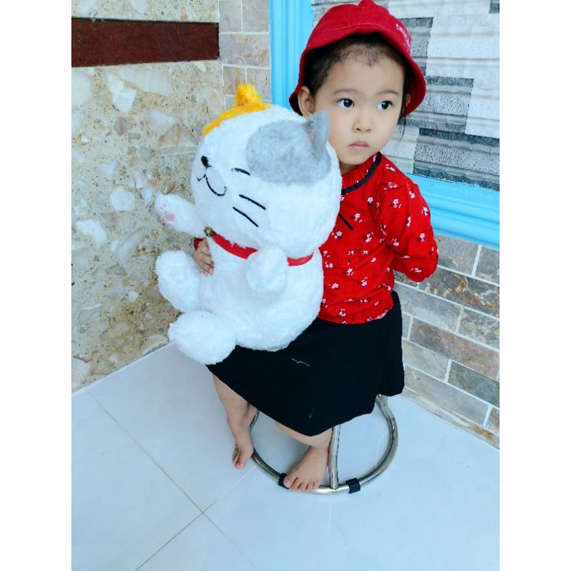 Mèo thần tài bằng bông, tem amuse