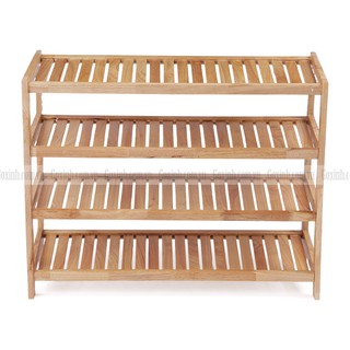 ✨SHIP 0Đ✨KỆ GIÀY GỖ 4 TẦNG RỘNG 62CM GỖ CAO SU TỰ NHIÊN-AT Furniture