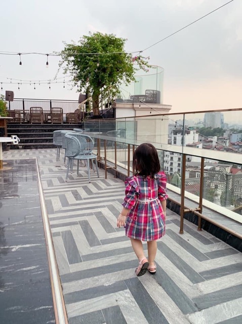 Váy kẻ caro LENCO size 9/12m - 4/5y