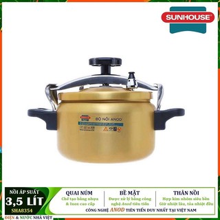 NỒI ÁP SUẤT CƠ 3,5 LÍT ANOD SUNHOUSE SHA 8354