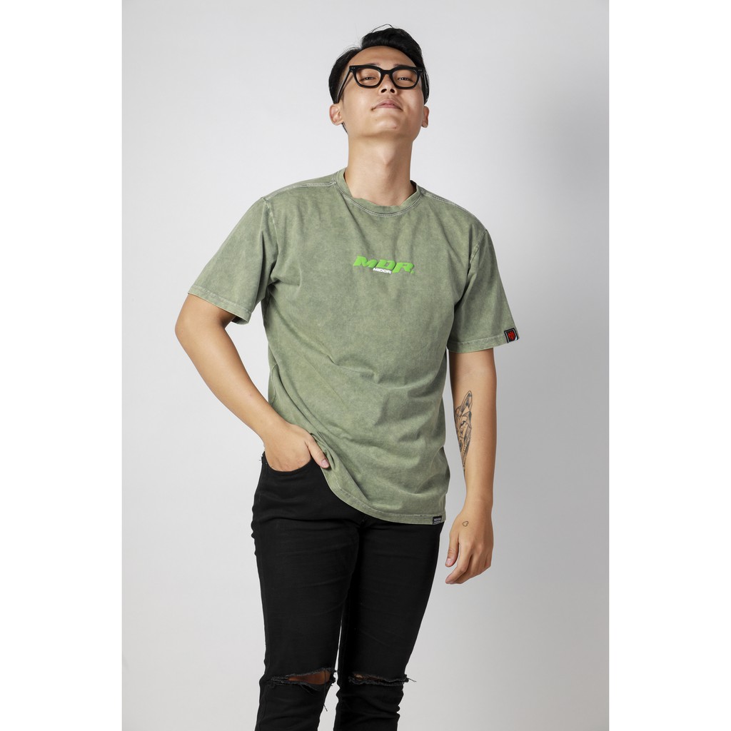 Áo thun form rộng tay lỡ unisex phông nam nữ Wash Cao Cấp Local Brand Mi Midori