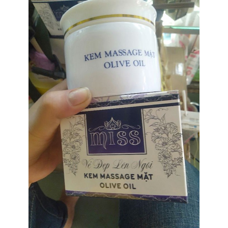 kem massage dành cho da mặt miss tinh chất olive oil