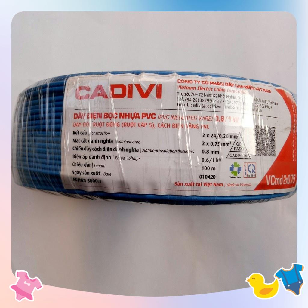 [CADIVI] Dây Điện Đôi  [Cuộn 100m] VCmd / 2x1 [Rẻ vô địch] [Siêu Sale] [FreeShip] [Giá hủy diệt]