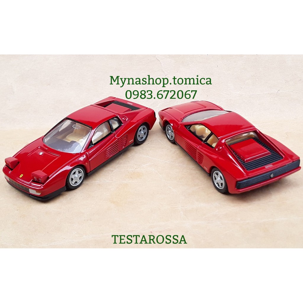 Xe mô hình tĩnh tomica premium không hộp - Fer - TESTAROSSA - màu đỏ.