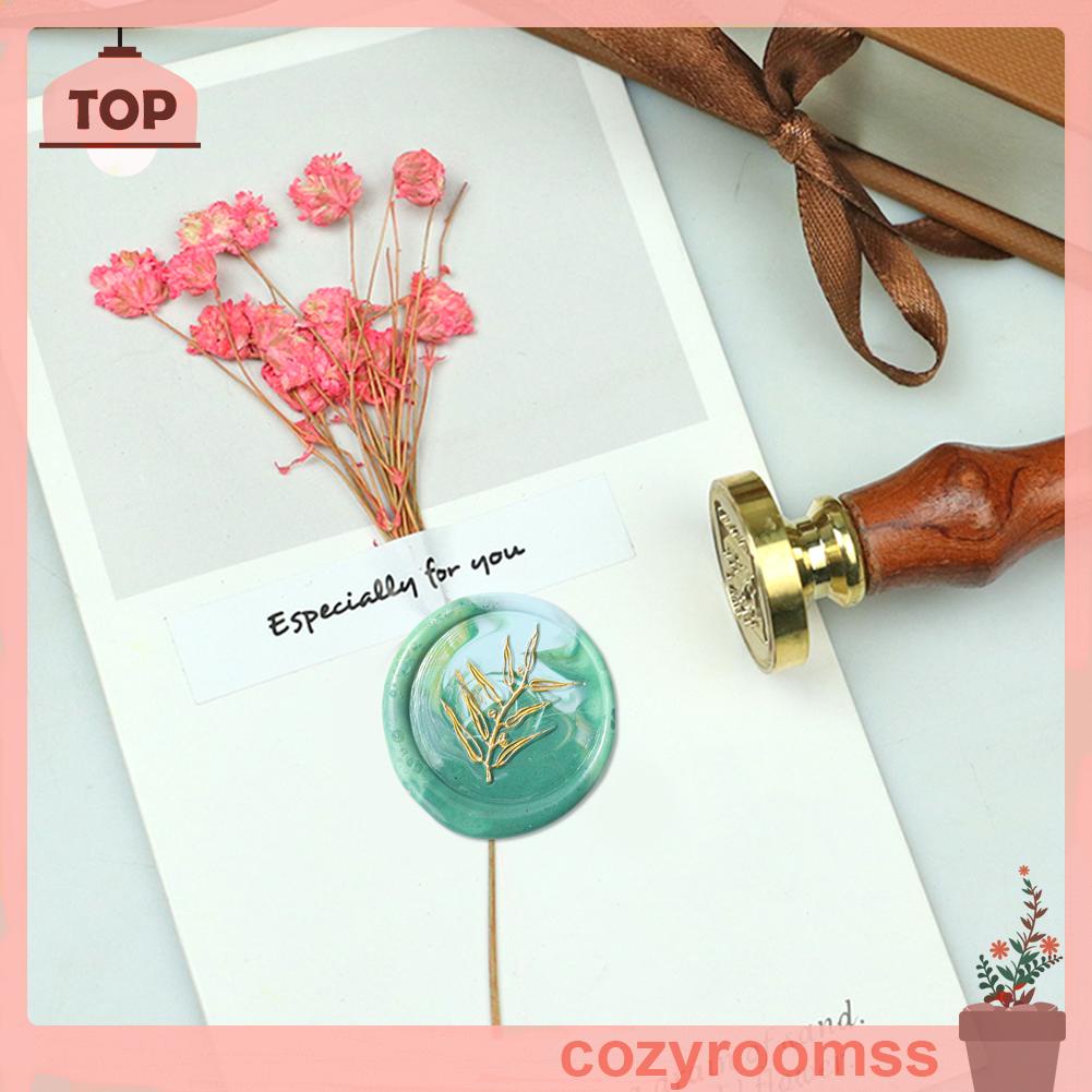 Con Dấu Sáp Bằng Đồng Hình Tròn Có Tay Cầm