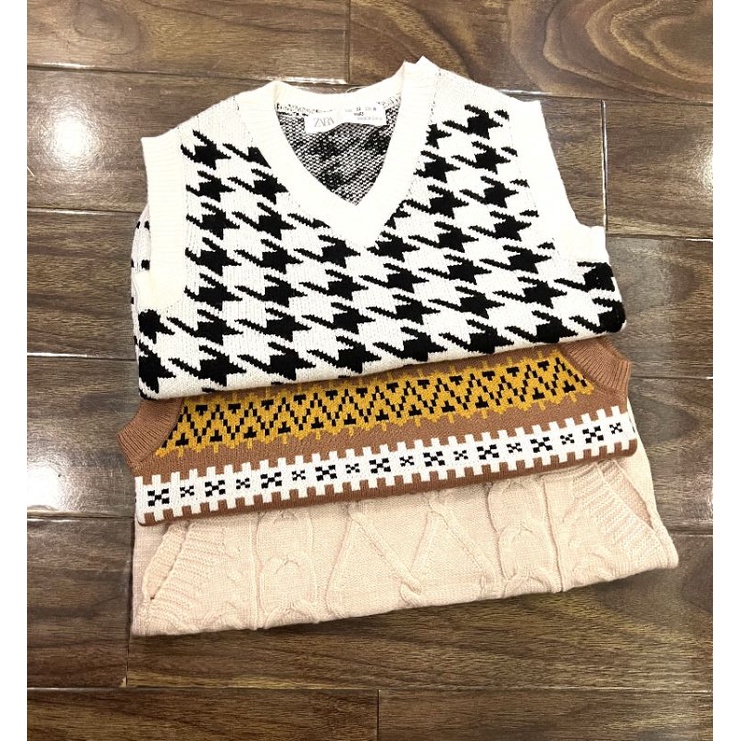 Áo gile len za.za bé trai bé gái 12m-5y