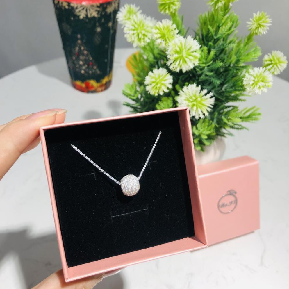 (FREE SHIP) DÂY CHUYỀN BẠC 🌿 VÒNG CỔ BẠC 🌿 MẶT DÂY CHUYỀN CẦU TRÒN TRANG SỨC CAO CẤP NO.93