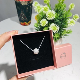 (FREE SHIP) DÂY CHUYỀN BẠC 🌿 VÒNG CỔ BẠC 🌿 MẶT DÂY CHUYỀN CẦU TRÒN TRANG SỨC CAO CẤP NO.93