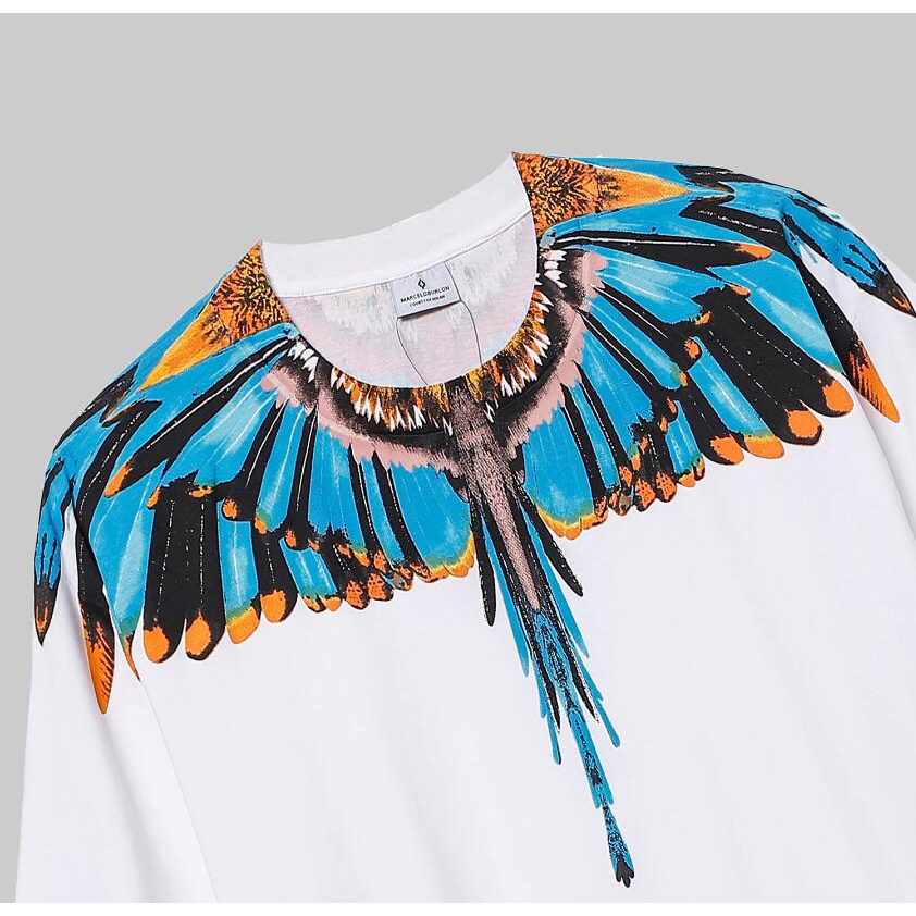 Áo Thun Đen Tay Ngắn In Hình Đôi Cánh Thời Trang Cho Nam