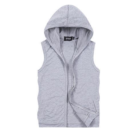 Bán Chạy!F &amp; X Áo Khoác Hoodie Sát Nách Mỏng Có Khóa Kéo Phong Cách Thể Thao Thời Trang Mùa Hè Cho Nam