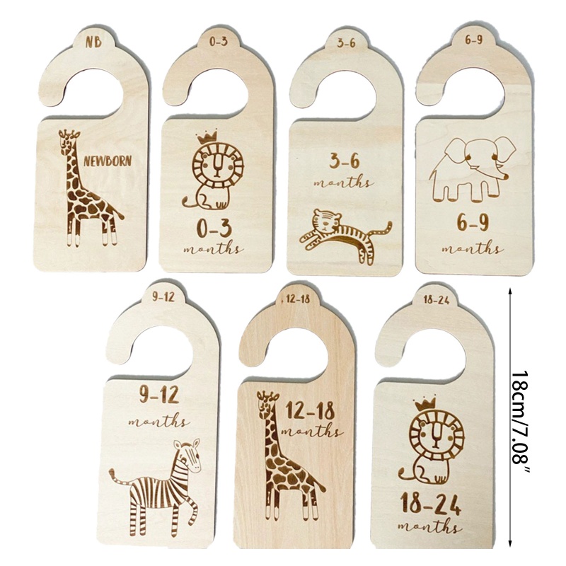 Set 7 Tấm Ngăn Cách Quần Áo Dành Cho Bé Sơ Sinh Đến 24 Tháng Tuổi