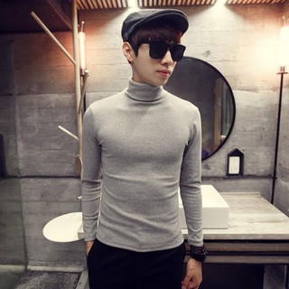 Áo thun áo dài tay nam cổ lọ thu đông giữ ấm cơ thể