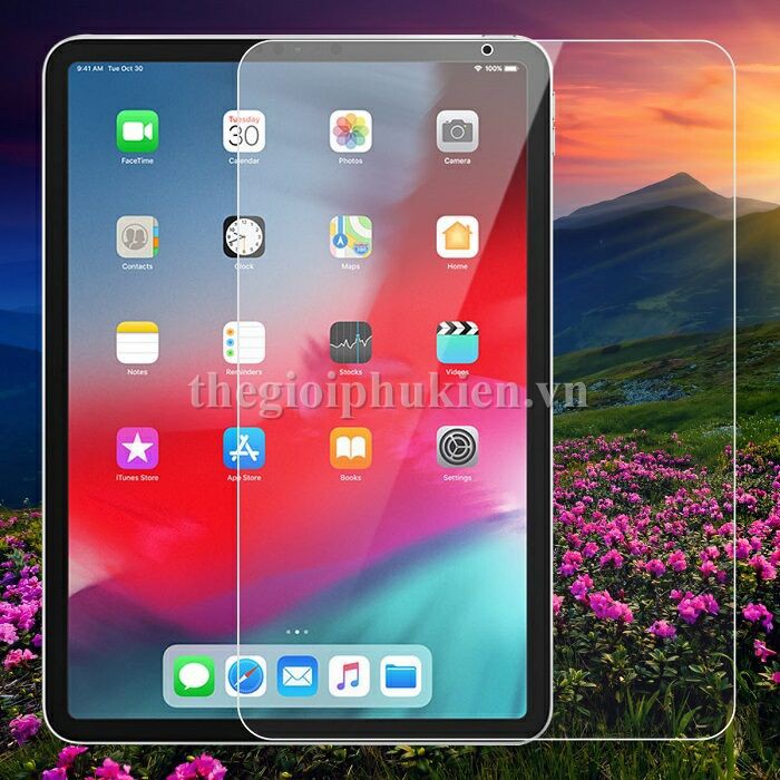 Dán kính cường lực iPad New 2018 11 inch chống vỡ, chống xước hiệu Glass Pro