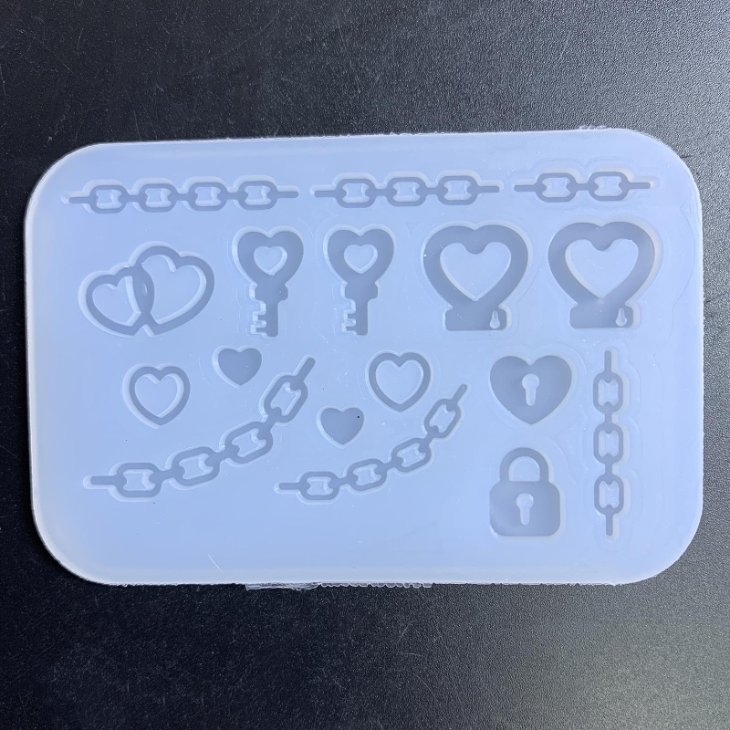 Khuôn Silicone Làm Đồ Trang Sức Bằng Resin Dạng Cát Chảy Nhiều Màu Sắc