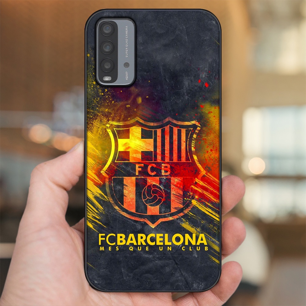 Ốp lưng Xiaomi Redmi 9T viền đen in hình Barcelona Barca