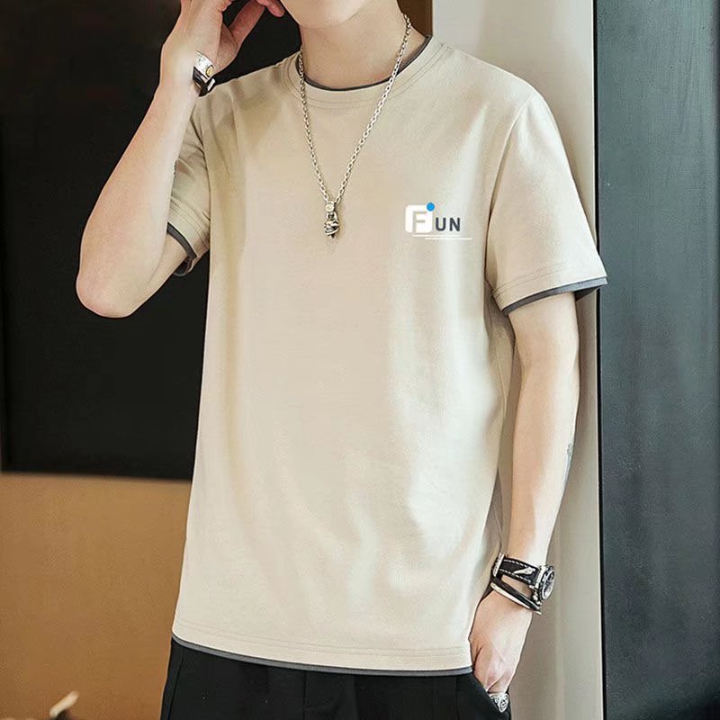 Áo Thun Ngắn Tay Dáng Rộng In Họa Tiết Phong Cách Mùa Hè Hongkong Dành Cho Nam