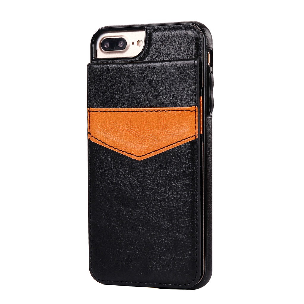 Ốp lưng da PU TPU có ngăn đựng thẻ thời trang cho iPhone 5 5S SE 6 6S 7 | BigBuy360 - bigbuy360.vn