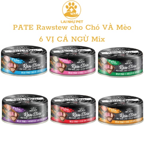 Pate Absolute Holistic RawStew Cho Chó Mèo -Pate RawStew Thịt Hầm Dinh Dưỡng Cho Thú Cưng-LAI NHỰ PET
