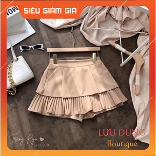 ❤ chân váy xòe 2 tầng dập ly dưới siêu đẹp