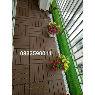 Combo 10 Vỉ Sàn Gỗ Nhựa Composite Lót Sàn Ban Công.Nhận thi công
