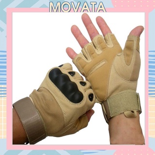 Găng tay cụt ngón Movata găng tay bảo vệ cao cấp dày dặn BG05